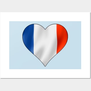 France in a Heart Posters and Art